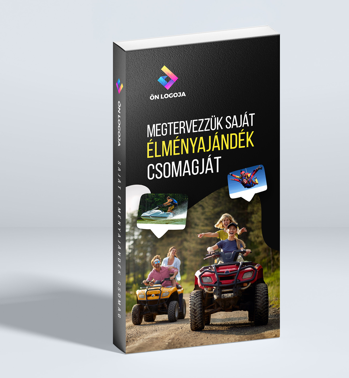 Fiktív NOVA WORKS céges ajándékcsomag látványterve